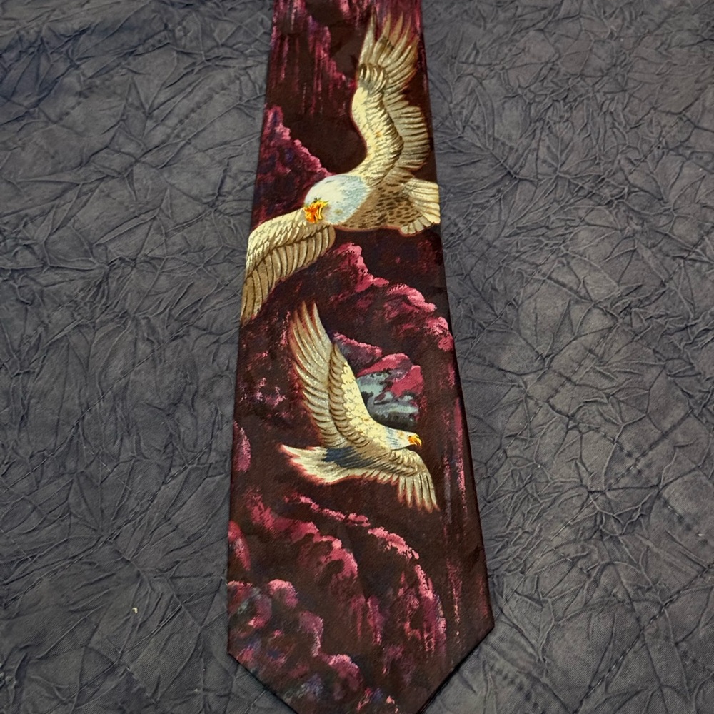 Eagles Wings Patriotic Eagle Tie Isaiah 40:31 Religious Christian USA Vintage